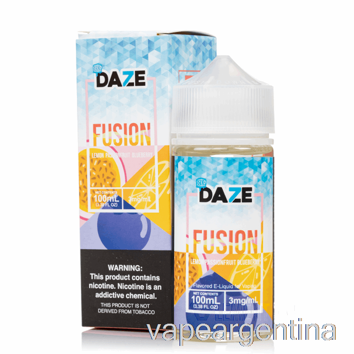 Arándano Helado De Maracuyá Y Limón - 7 Daze Fusion - 100ml 6mg Vape Argentina
